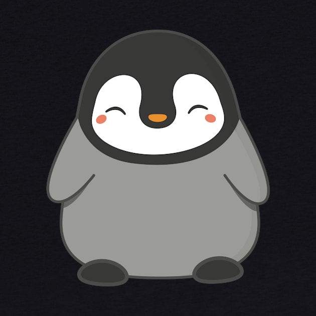 Cute Kawaii Winter Penguin by happinessinatee